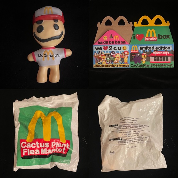 Macdonald's Cacteus Flea Market Adult Happy Meal. CACTUS BUDDY - Picture 1 of 5